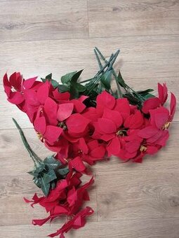 Vánoční hvězda umělá 6 ks