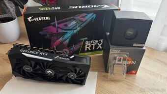 Grafická karta nvidia RTX 3070 + procesor ryzen 5 3600 X