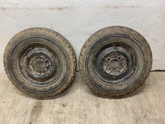 2x PLECHOVÝ DISK 4x130 S PNEU 6,40-15C 94/93L 4mm