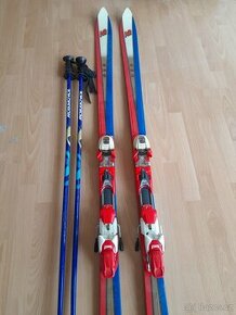 Pánské sjezdové lyže K2 187cm + hůlky ROSSIGNOL 131cm + obal