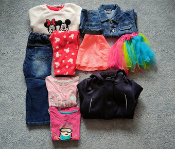 oblečení na holčičku - velikost 98/104 - 11 kusů