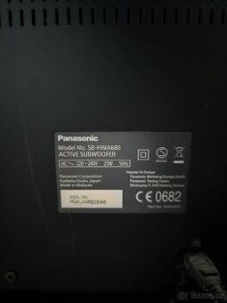 Aktivní bezdrátový subwoofer Panasonic SB-HWA680