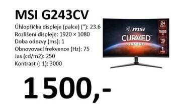 MSI G243CV MONITOR