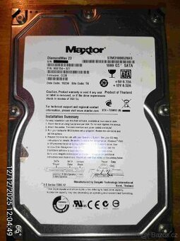 1TB 3,5" disk Maxtor DiamondMax 23