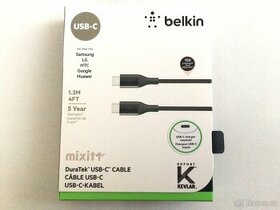 belkin mixit USB-C na USB-C velmi odolný kevlarový USB kabel