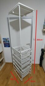 Ikea Algot - vybavení do skříně, šuplíky