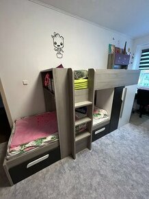 Patrová postel do dětského pokoje zn. ALDO včetně matrace