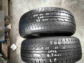Prodám letní pneu zn. SÁVA 205/60/15 - 1