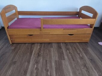 Dětská postel 160 x 70 + šuplík+matrace