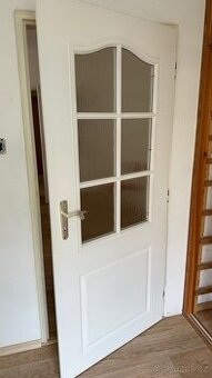 Dveře bíle 3 kusy, 80 cm levé, interiér