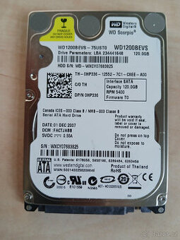 Harddisk Western digital 2,5"