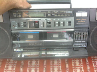 Starý veľký RADIO-DVOJKAZEŤÁK z 80tých r.(Trieda Hi-Fi) - 1