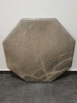 luxus mramorová deska pěkná kvalitní silná 8hran - 1