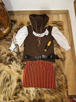 Kostým Pirátka, dalekohled, šavle, vel.134
