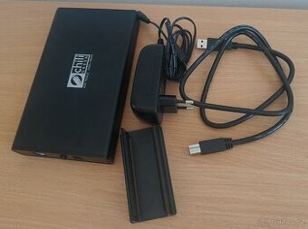 Externí box pro 3,5" HDD a SSD, USB 3