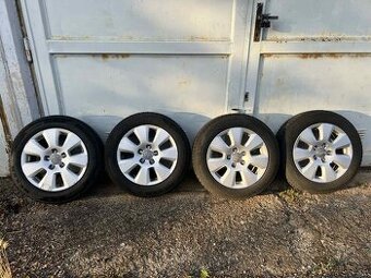 ORIGINÁL ALU KOLA AUDI 5x112 R16 ET37 vč. ZIMNÍHO PNEU