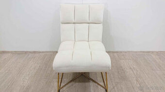 Krémové křeslo Mid.you