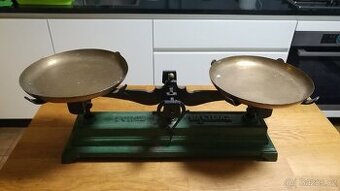 STAROŽITNÉ SECESNÍ KUCHYŇSKÉ VÁHY ROBERVAL FRANCIE