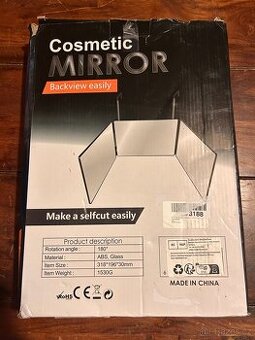 Kosmeticke zrcadlo tristranne