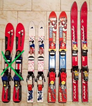 Dětské lyže s vázáním - délky 80 cm, 90 cm, 100 cm