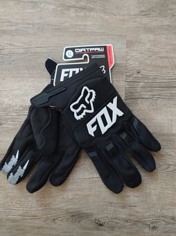Rukavice FOX bílo-černé