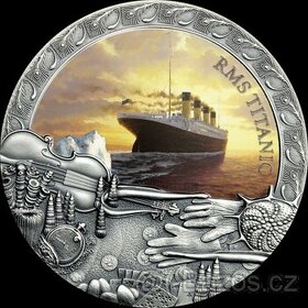 Luxusní dvouuncová stříbrná investiční mince Titanic, 2020