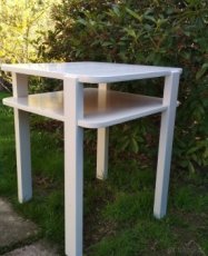 Dřevěný stolek 61x61 cm - ART DECO