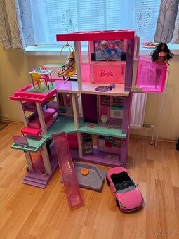BARBIE VELKÝ DREAMHOUSE DELUXE dům vila s výtahem, bazén - 1