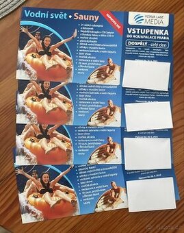 Aquapalace Praha celodenní vstupenka včetně saun