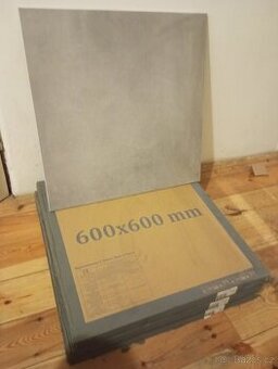 5,4 m2 dlažby 60x60 cm imitace betonu Walk Grey