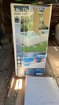 Bazén Bestway Power Steel Frame šedý 549 x 274 x 122 cm