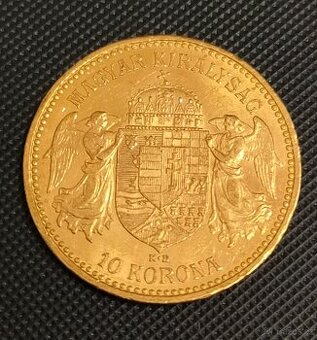 10 koruna 1901 K.B - zlato