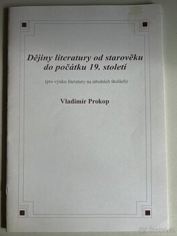 Dějiny literatury + čítanka