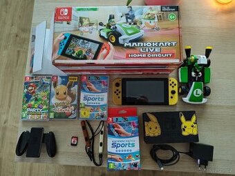 Nintendo Switch Limitovaná edice Pikachu a Eevee + příslušes