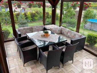 Zahradní sedací souprava z umělého ratanu