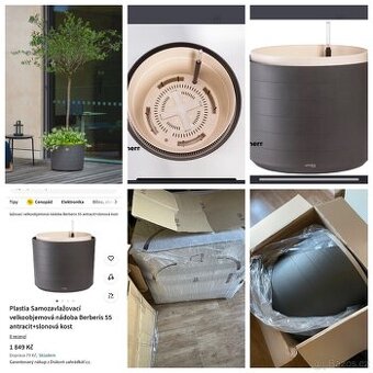 Samozavlažovací nové květináče Berberis 55