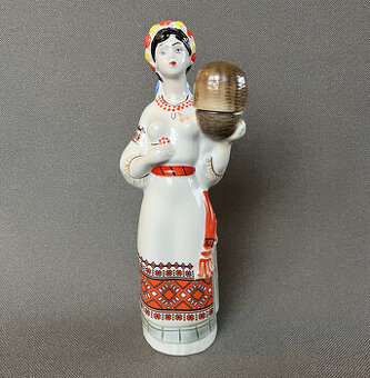 Figurální porcelánová karafa 0.7l, Polonne USSR