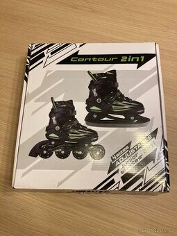 Zealot dětské in-line a lední brusle 2v1