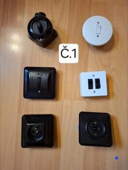 Staré vypínače a zásuvky