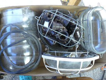 Náhradní díly pro svítidla "želvy" typ 14302, ovály a dalš