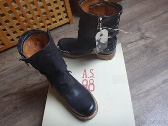 Nové luxusní celokožené polokozačky A.S.98 v.35(36)