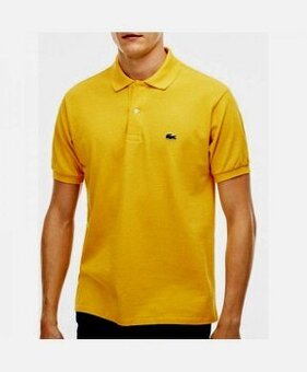 LACOSTE  POLO ŽLUTÉ PÁNSKÉ TRIČKO XXL