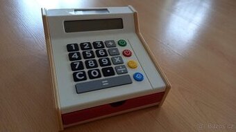 Dětská pokladna, kasa včetně balíku peněz