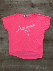 Dívčí tričko / triko růžové vel.146/152 H&M. - 1