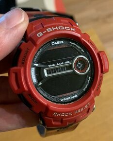 Sportovní hodinky : CASIO G SHOCK, červeno černé