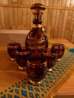 Karafa + 5 skleniček