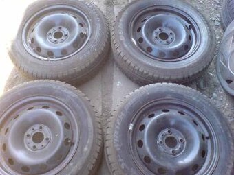 Disky Fiat, zimní Dunlop SP Winter Response, M+S, 195/65/15,