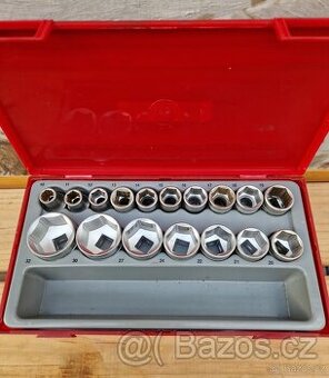 Teng Tools 1/2" sada hlavic, 12hran, 17 dílů