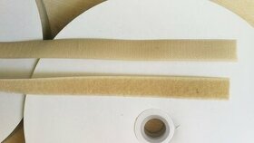 · Našívací suchý zip - světle bežová - šířka 2 cm - 23m - 1