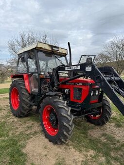 ZETOR 7745 s čelákem QUICKE + lopata